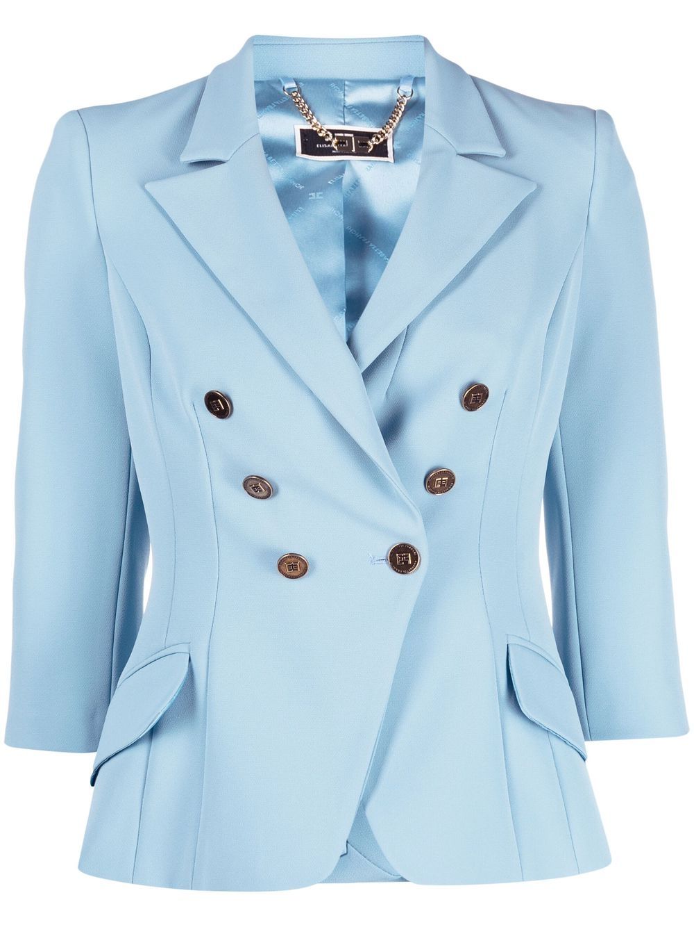 Elisabetta Franchi double-breasted blazer - Blue von Elisabetta Franchi