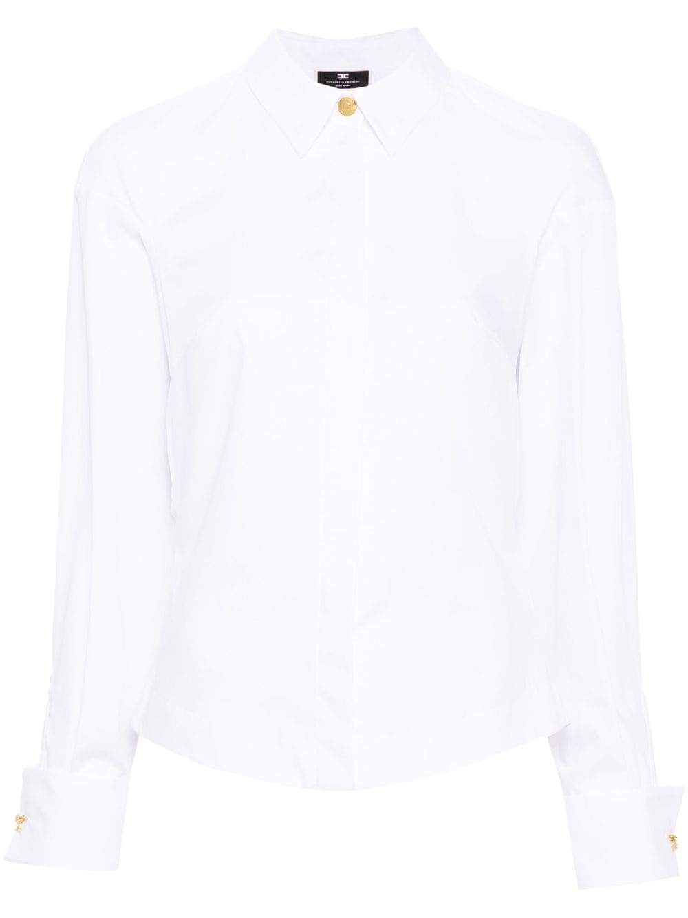 Elisabetta Franchi logo-print poplin shirt - White von Elisabetta Franchi