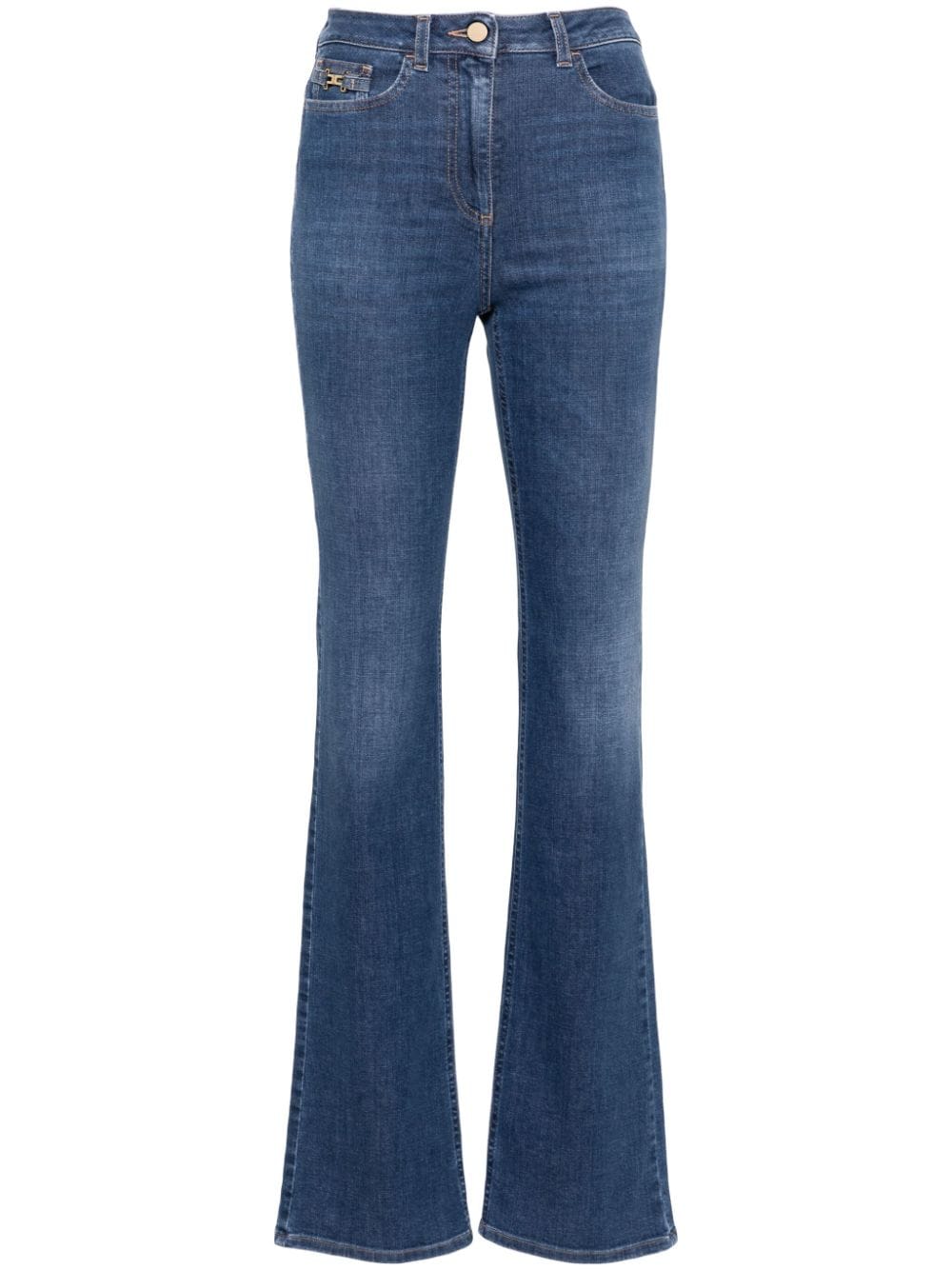 Elisabetta Franchi high-rise bootcut jeans - Blue von Elisabetta Franchi