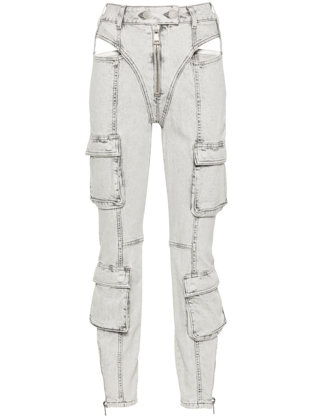 Elisabetta Franchi high-rise skinny jeans - Grey von Elisabetta Franchi
