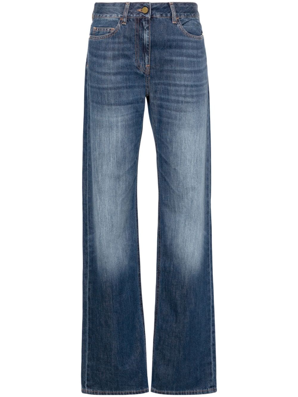 Elisabetta Franchi low-rise wide-leg jeans - Blue von Elisabetta Franchi