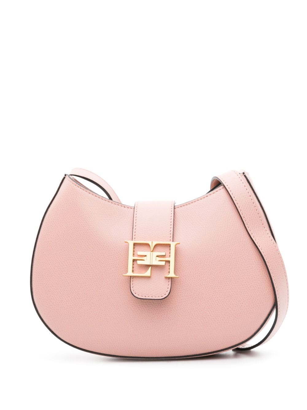 Elisabetta Franchi medium leather crossbody bag - Pink von Elisabetta Franchi