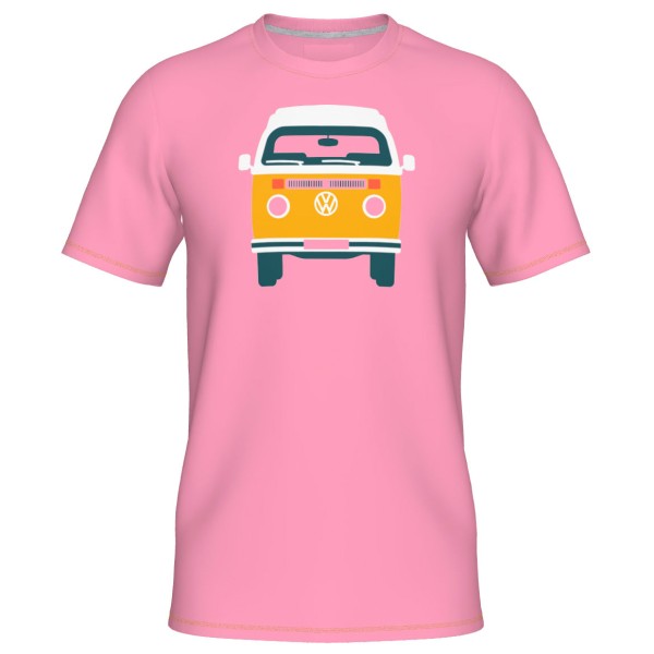 Elkline - Four Wheels To Freedom Baywindow - T-Shirt Gr S rosa von Elkline
