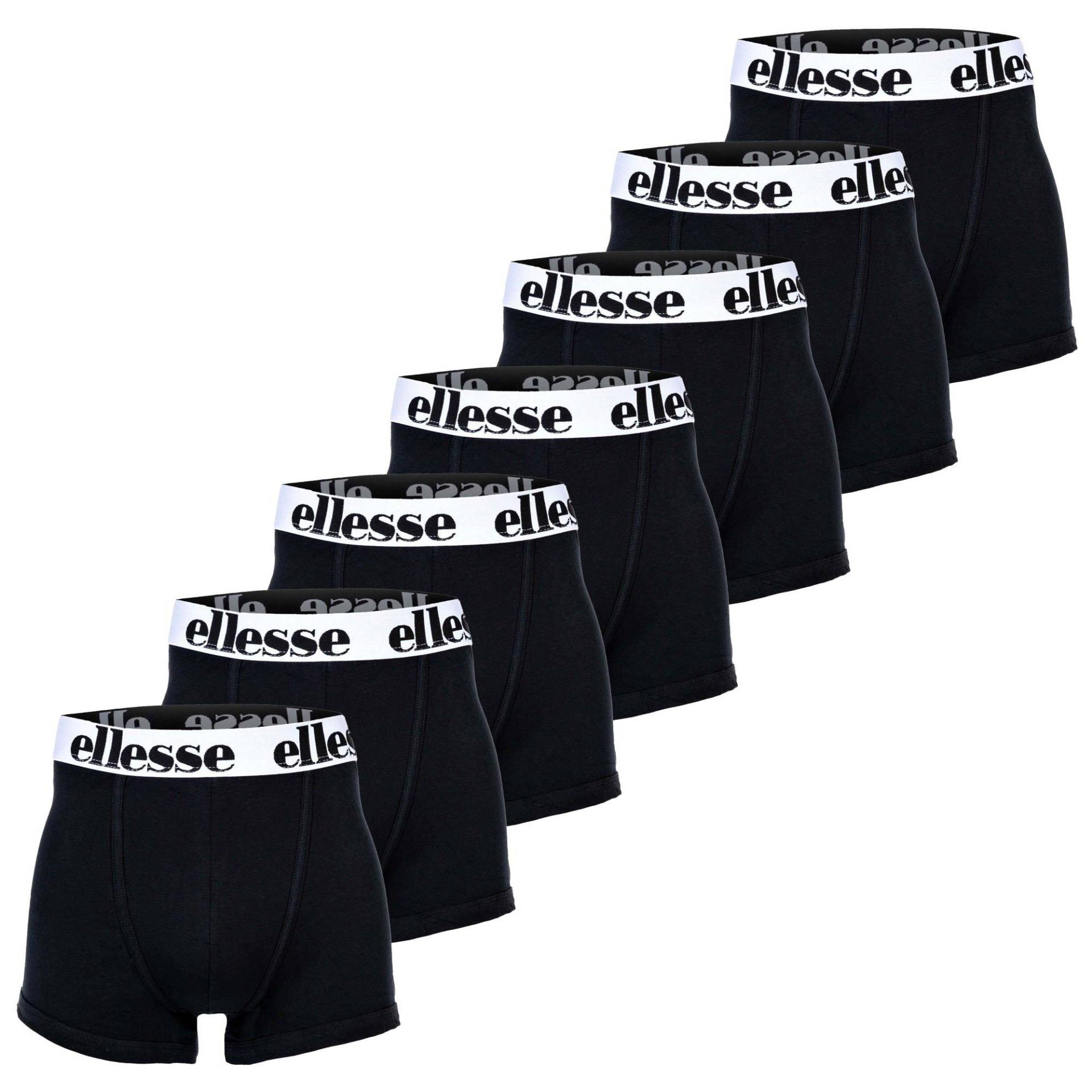 Boxer Shorts, 7er Pack Herren Schwarz Leicht 5XL von Ellesse