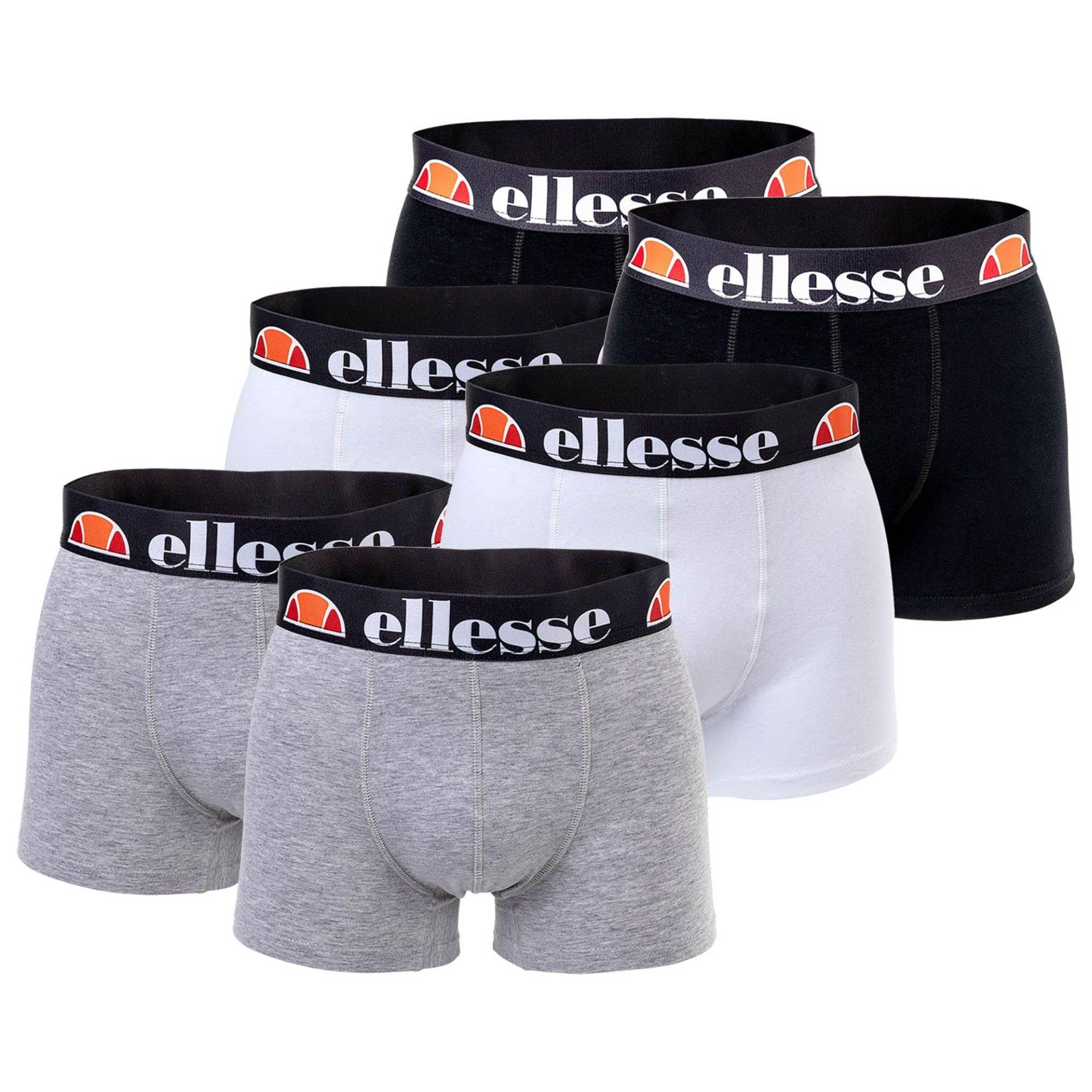 Boxershort 6er Pack Stretch-grillo Fashion Trunks Herren Grau XL von Ellesse