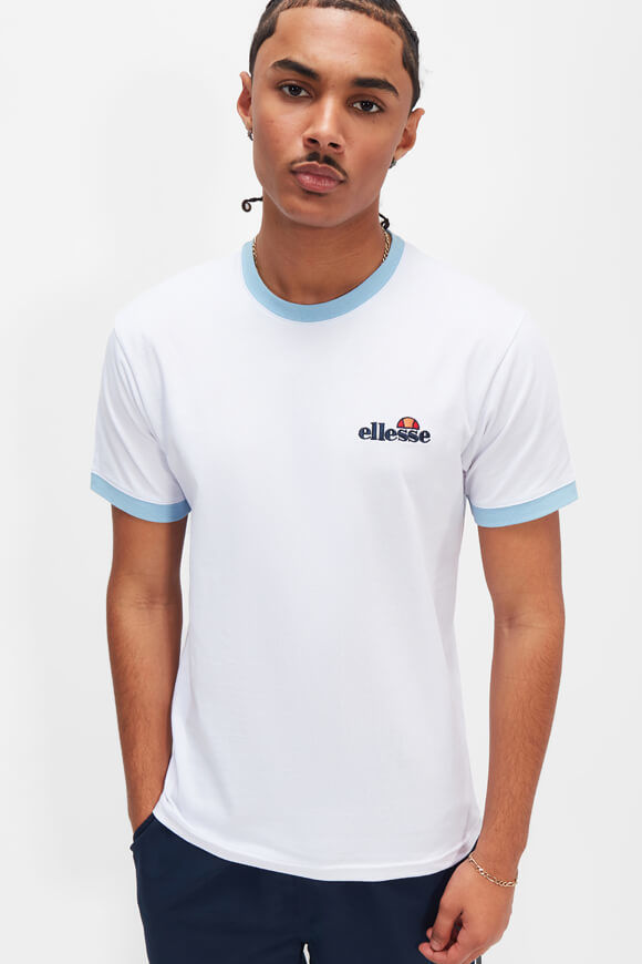 Ellesse Meduno T-Shirt | White + Light Blue | Herren  | L von Ellesse