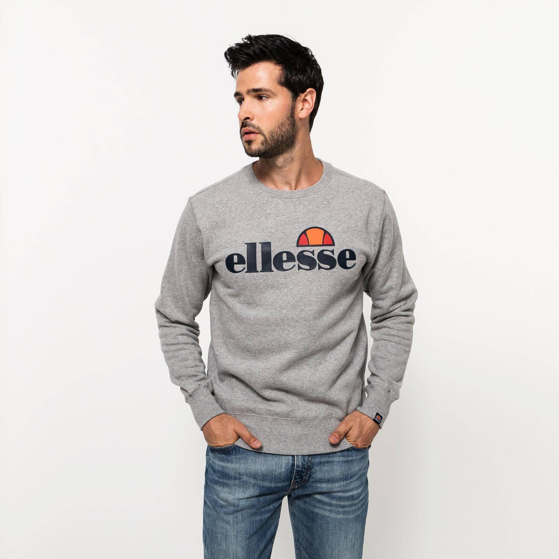 Sweatshirt Herren Hellgrau M von Ellesse