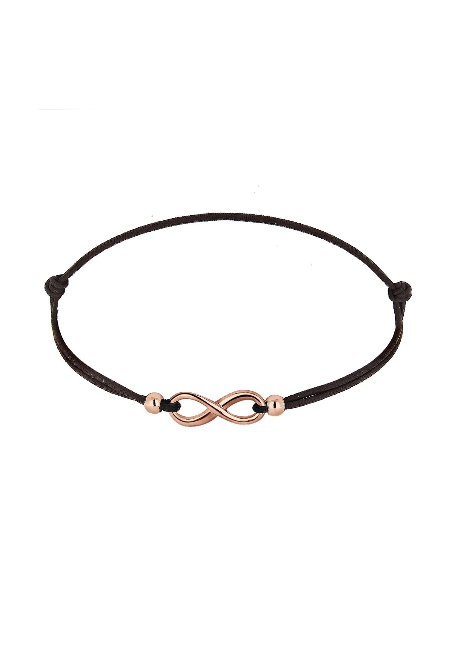 Armband Infinity Trend Symbol Elastisch Damen Goldrosa 17cm von Elli