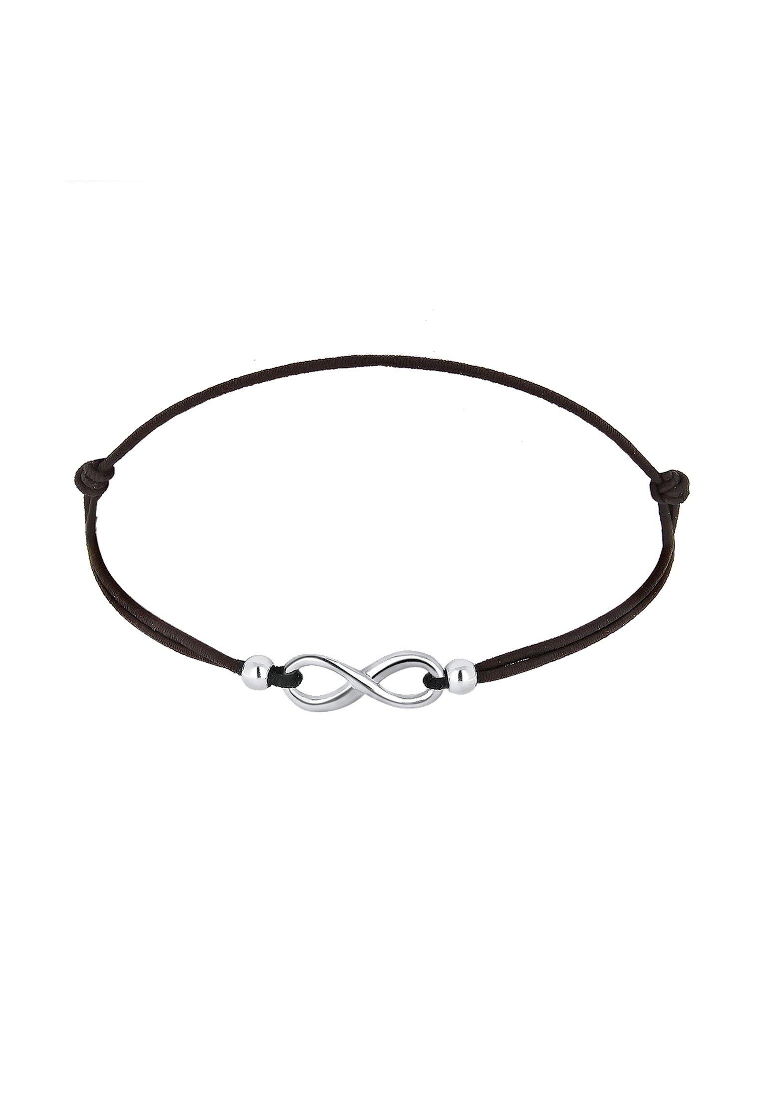 Armband Infinity Trend Symbol Elastisch Damen Schwarz 17cm von Elli