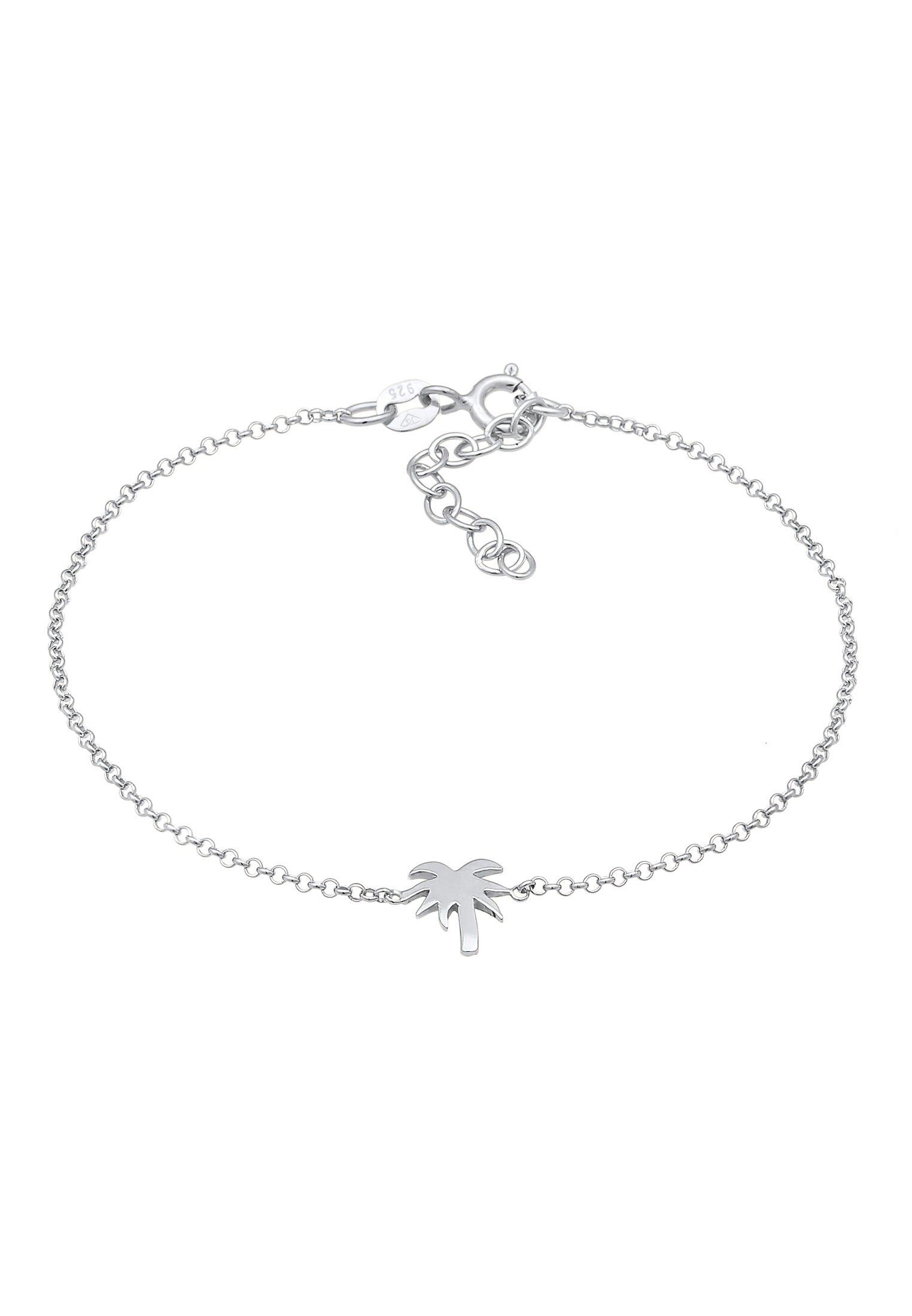 Armband Palme Strand Urlaub Meer Damen Silber 16cm von Elli