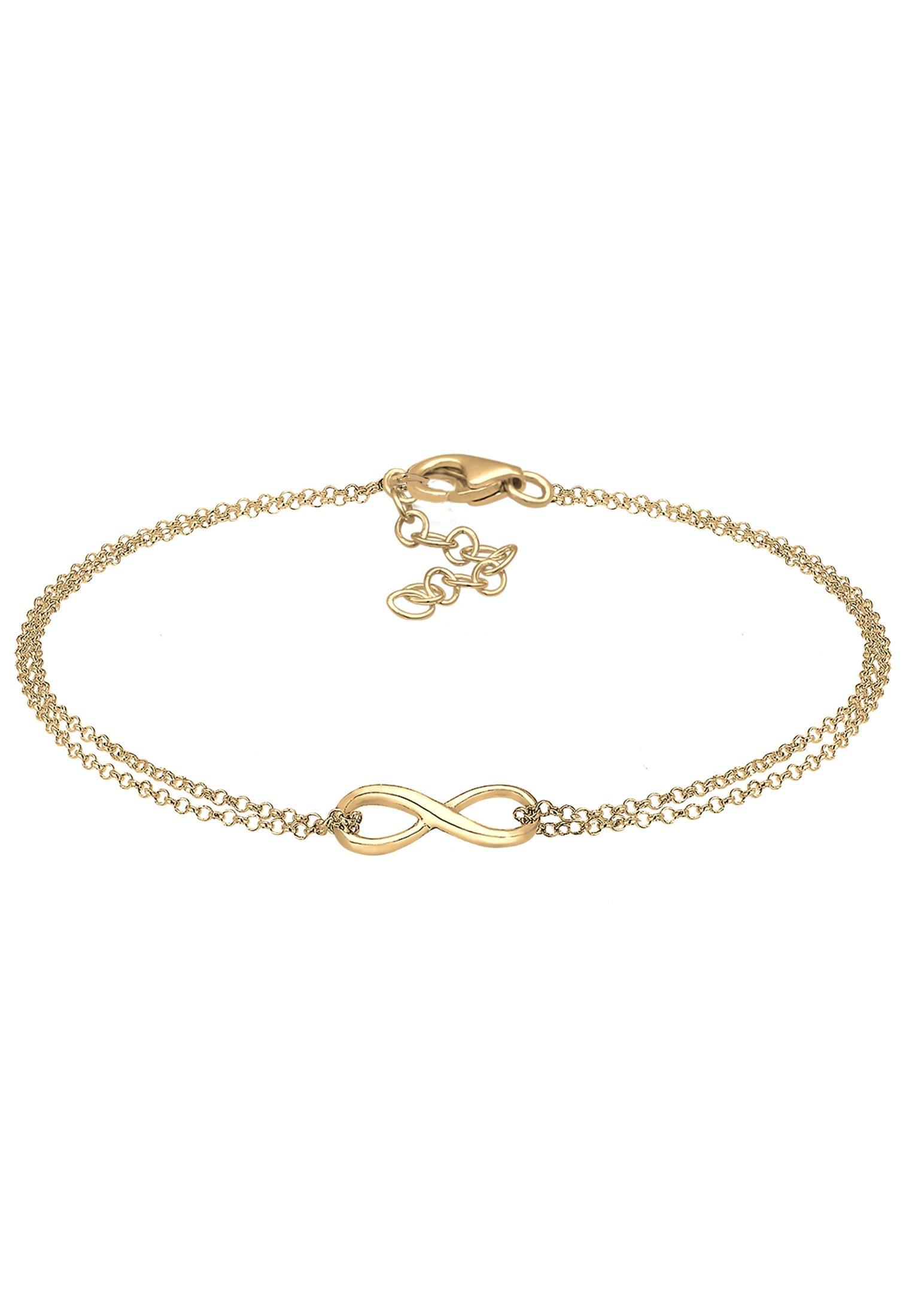 Armband Unendlichkeit Symbol Damen Gold 19cm von Elli