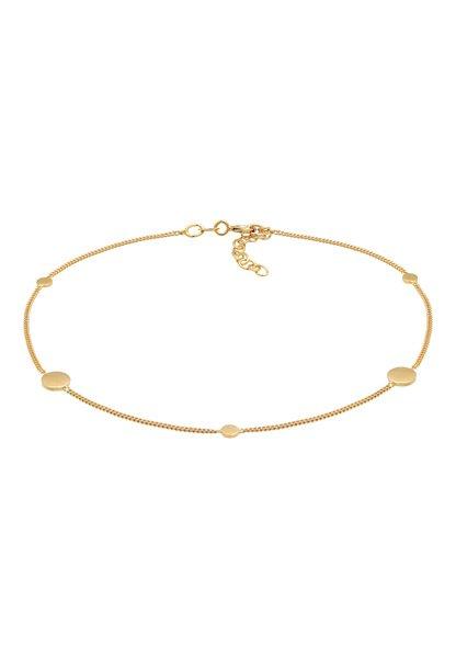 Fußschmuck Coin Kreis Disc Trend Minimal Damen Gold 22cm von Elli