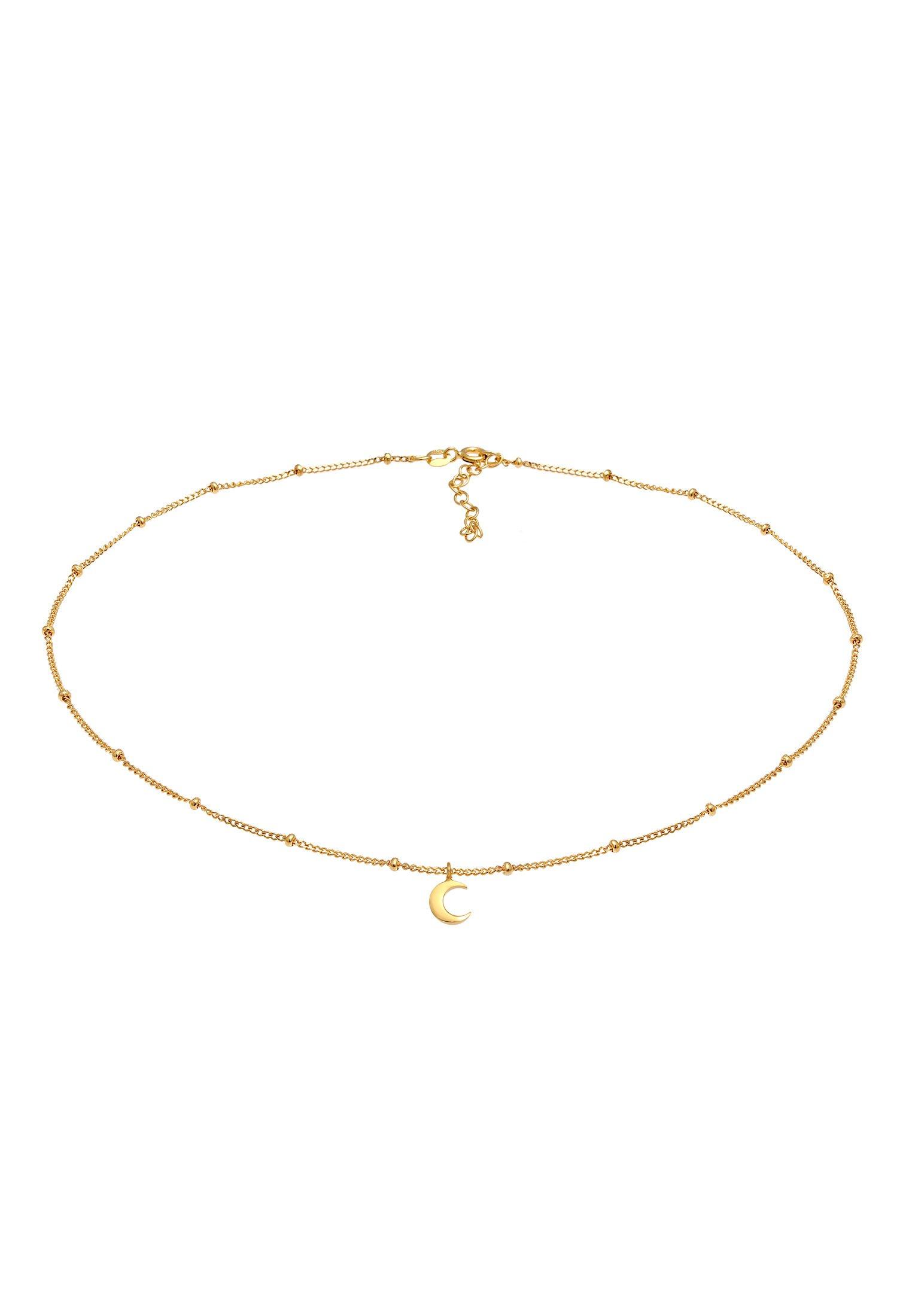 Halskette Choker Halbmond Damen Gold 36cm von Elli