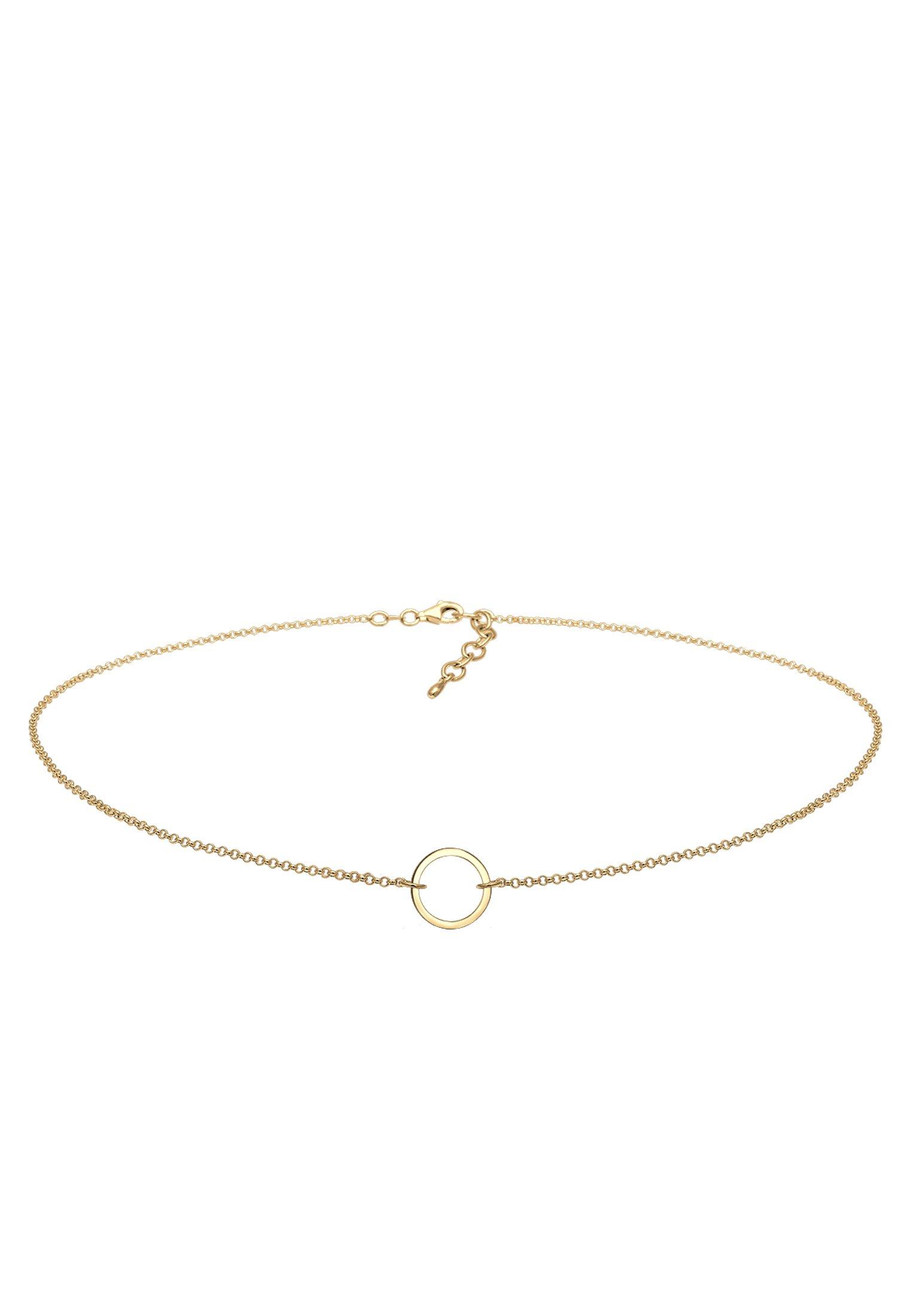 Halskette Choker Kreis Damen Gold 38cm von Elli