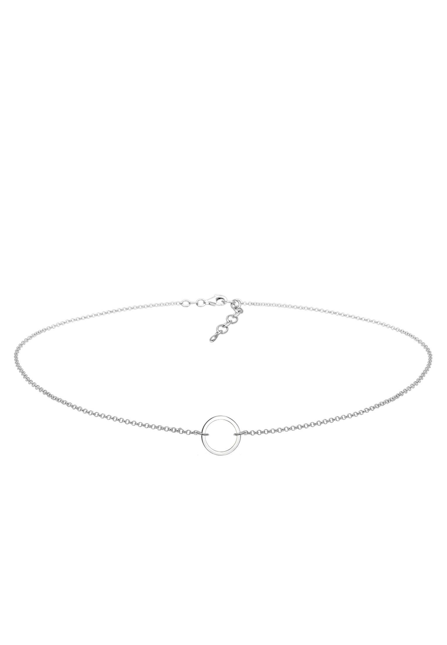 Halskette Choker Kreis Damen Silber 38cm von Elli