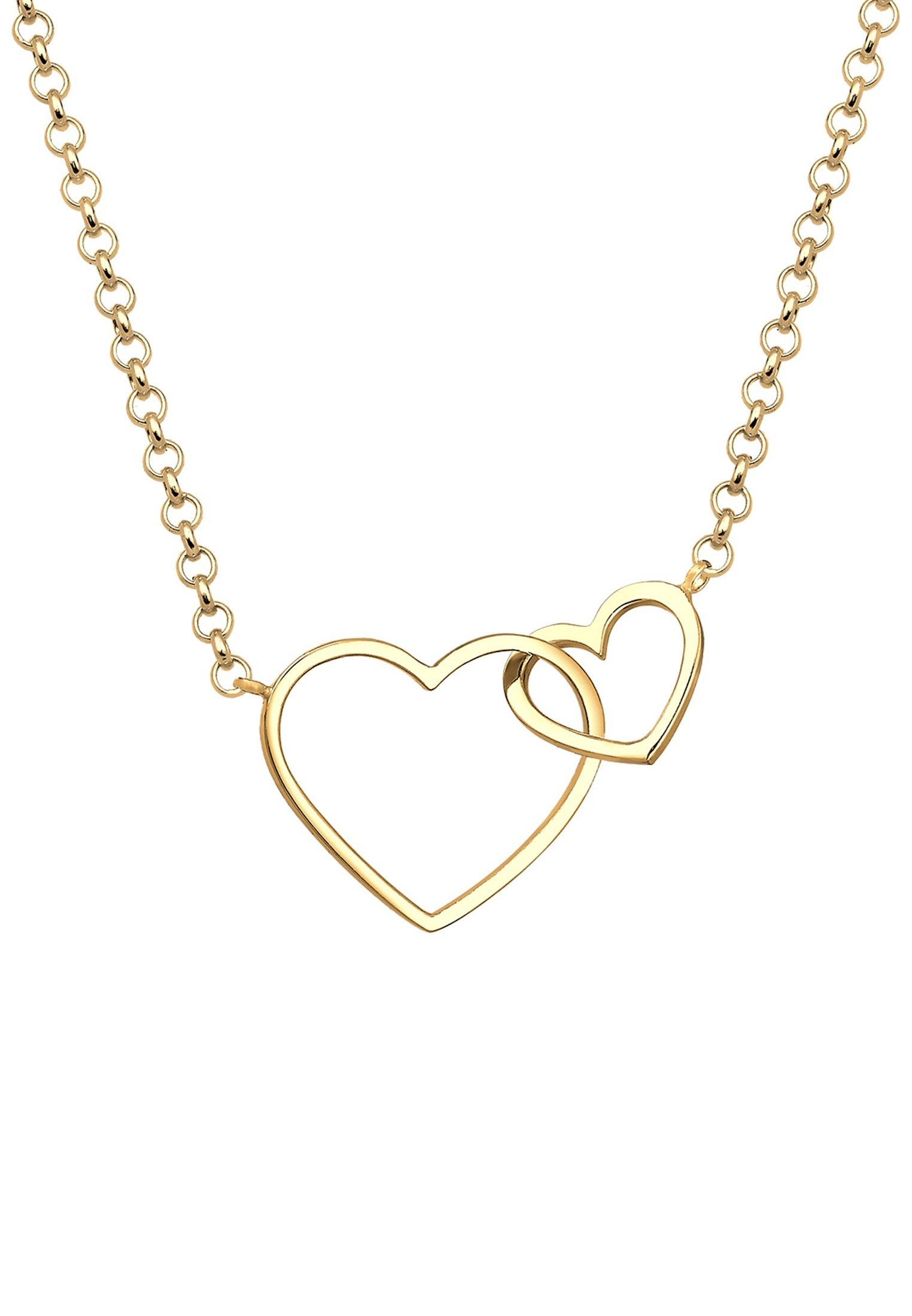 Halskette Herz Unendlichkeit Liebe Damen Gold 45cm von Elli