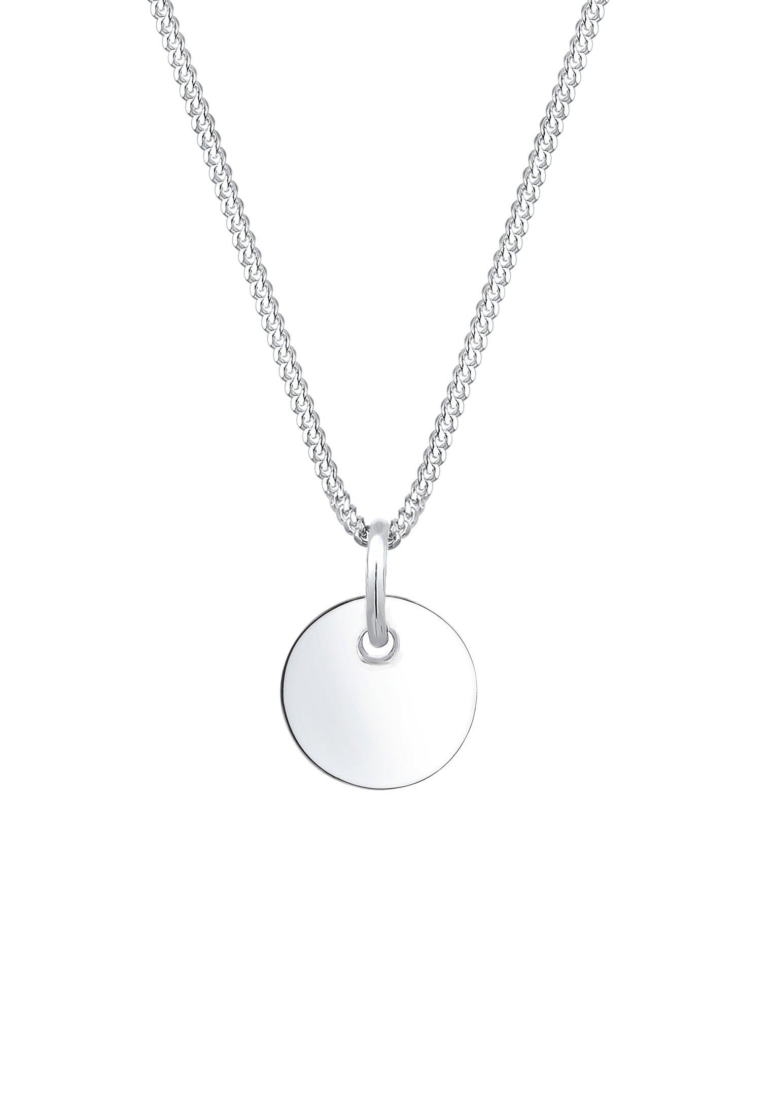Halskette Kreis Anhänger Damen Silber 45cm von Elli