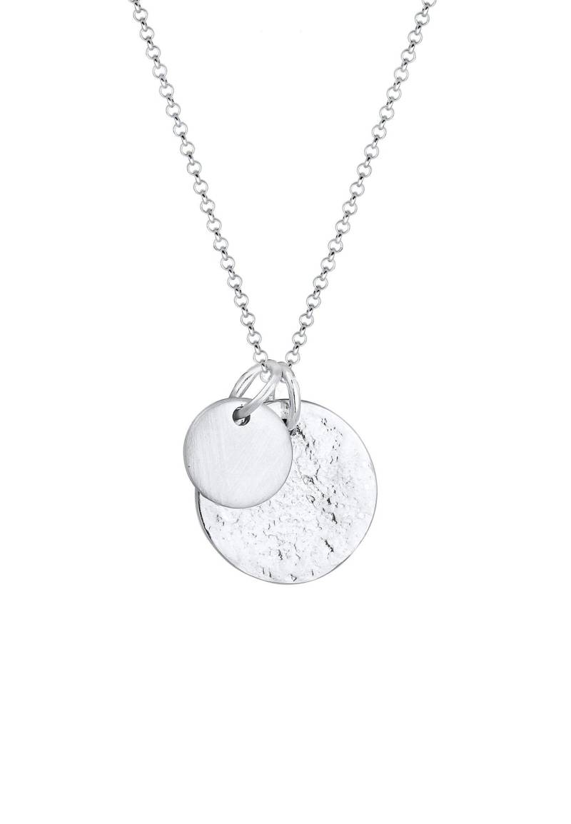 Halskette Kreis Anhänger Damen Silber 60 cm von Elli