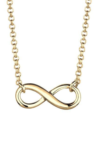 Halskette Unendlichkeit Symbol Damen Gold 38cm von Elli