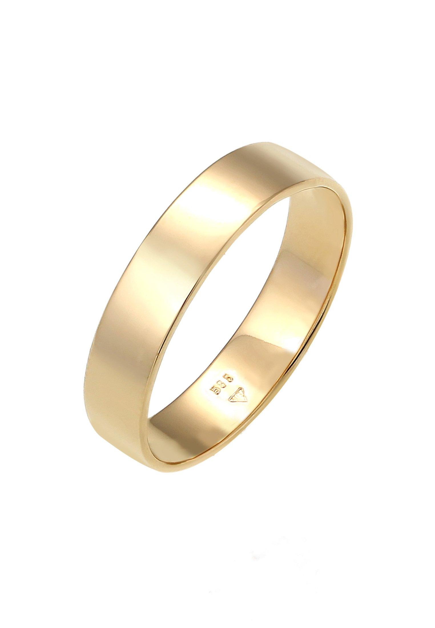 Ring Bandring Trauring Basic Hochzeit Paar 585 Gelbgold Damen Gold 56mm von Elli