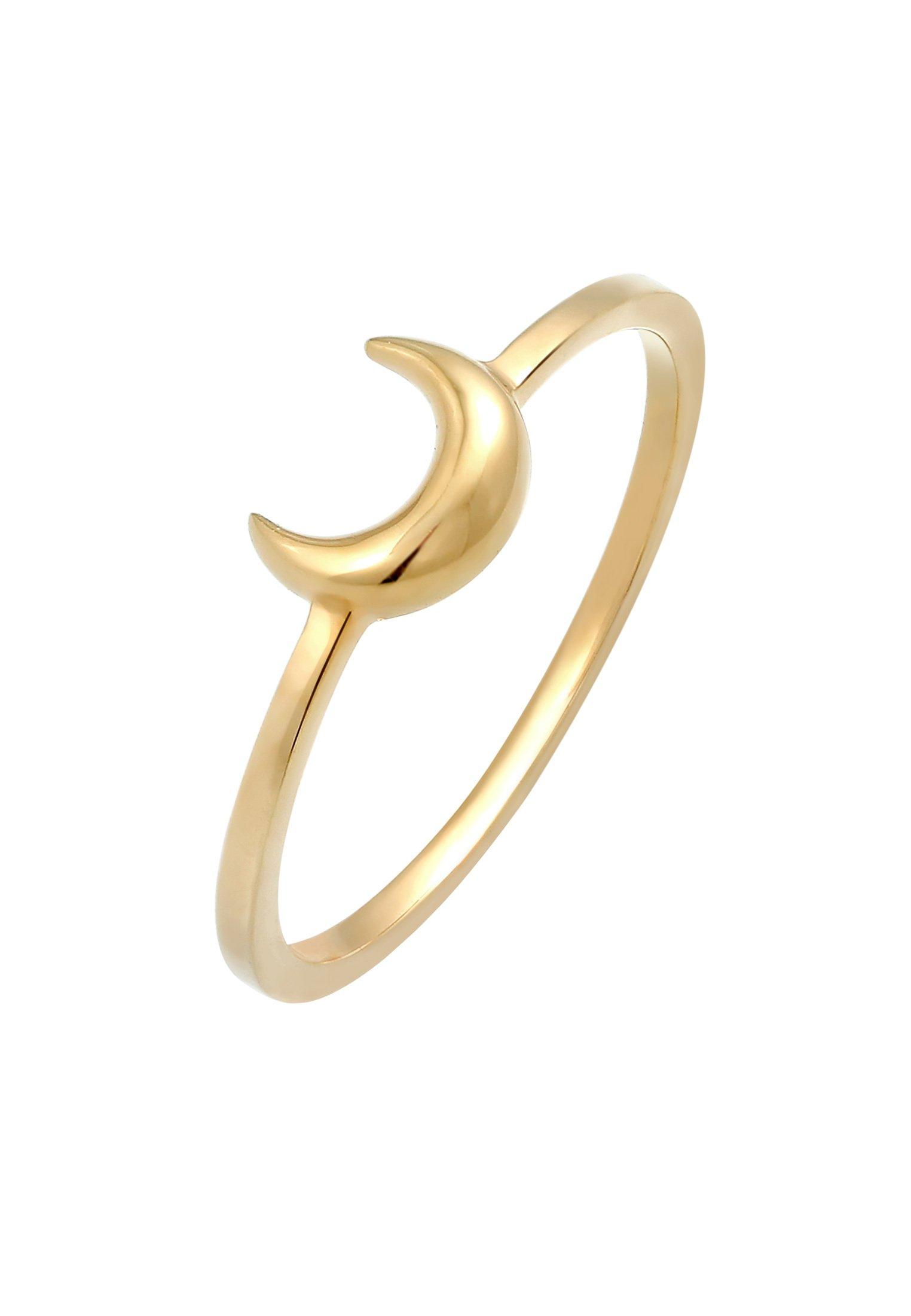 Ring Halbmond Mond Astro Basic Damen Gold 58mm von Elli
