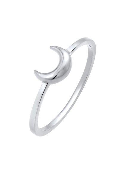 Ring Halbmond Mond Astro Basic Damen Silber 54mm von Elli