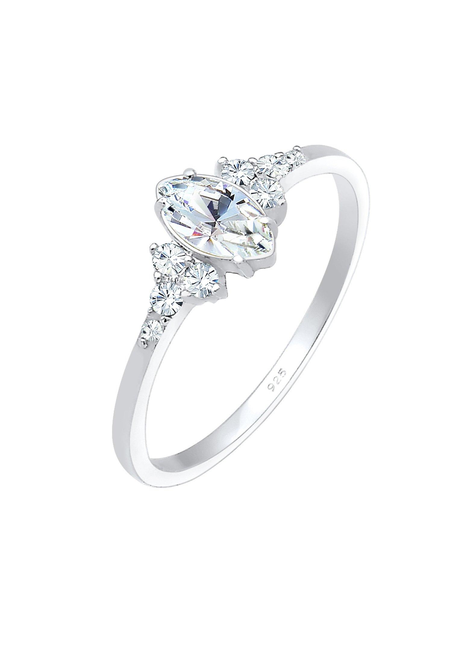 Ring Marquise Kristalle Damen Silber 58mm von Elli