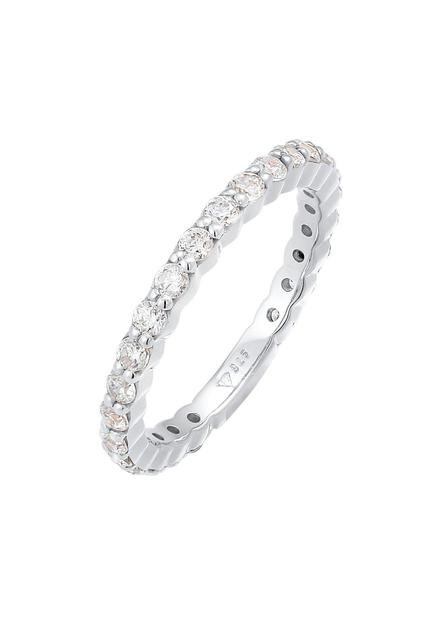 Ring Memoire Eternity Zirkonia Funkelnd 925 Silber Damen Silber 56mm von Elli