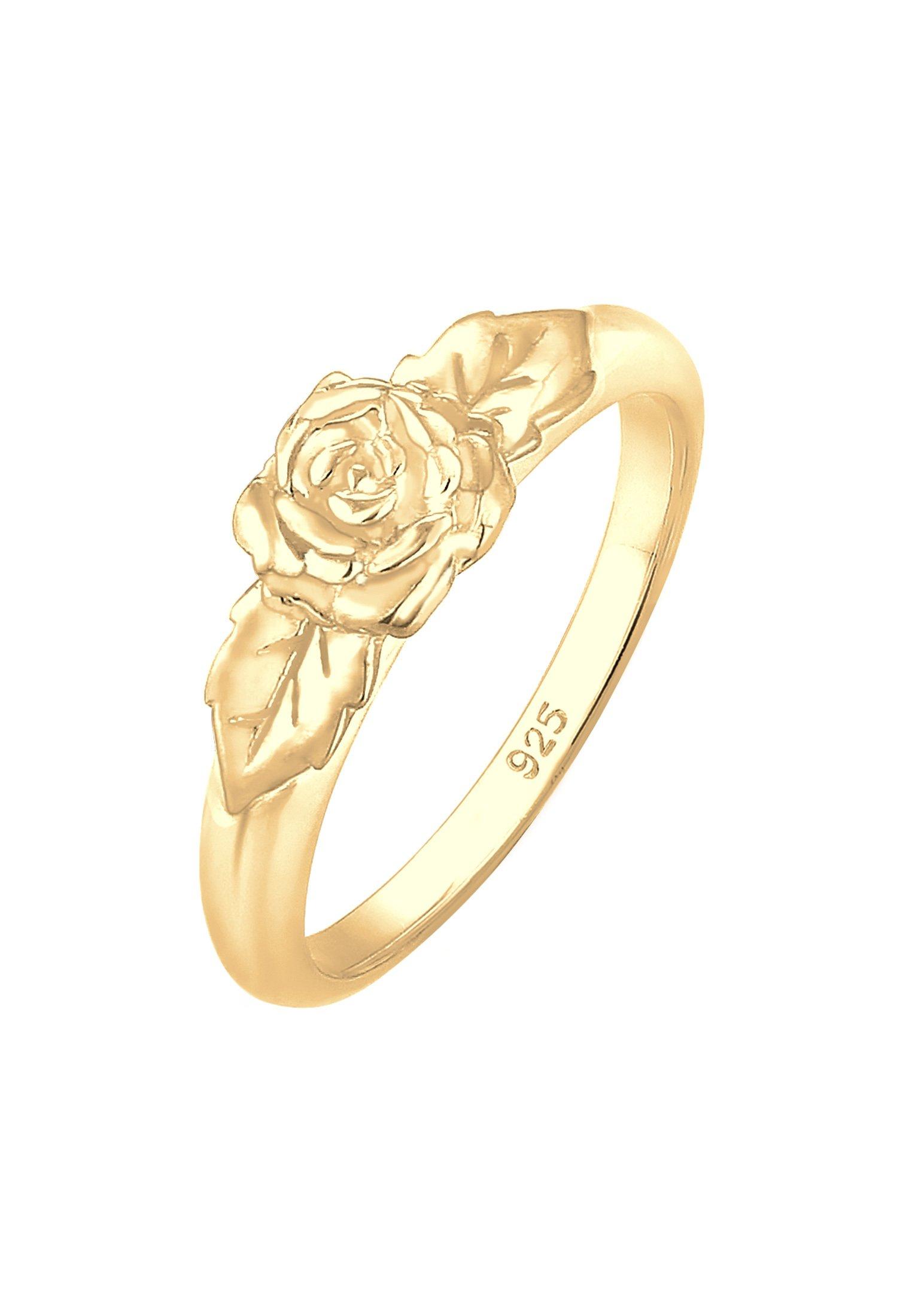 Ring Rose Damen Gold 56mm von Elli