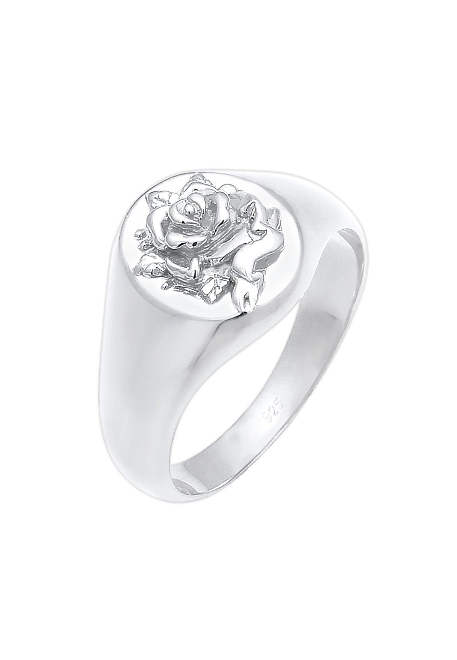 Ring Siegelring Rose Damen Silber 56mm von Elli