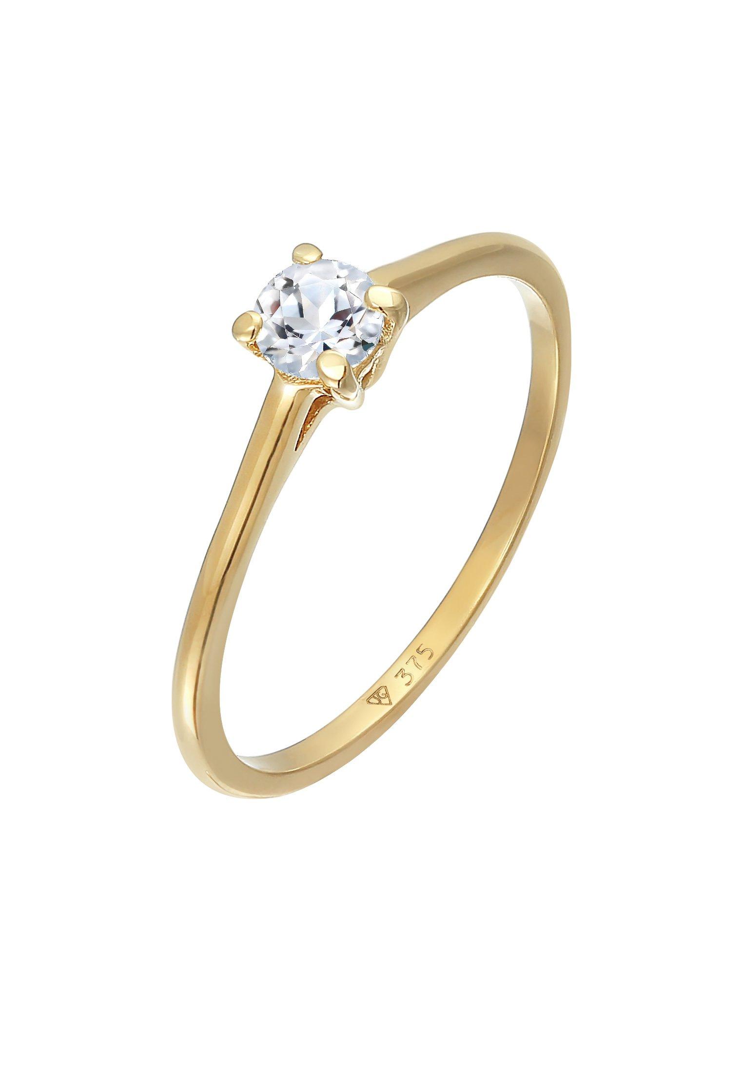 Ring Topas Solitär Verlobungsring 375 Gelbgold Damen Gold 56mm von Elli