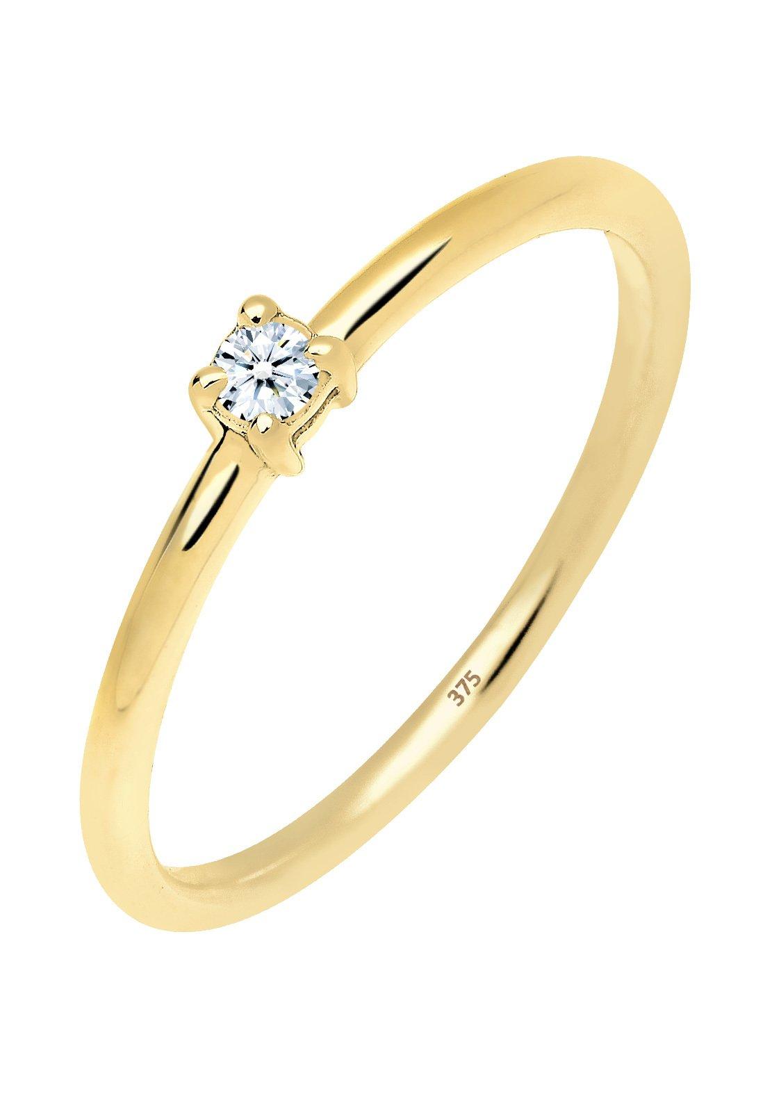 Ring Verlobungsring Diamant 0.06 Ct. Damen Weiss 56mm von Elli