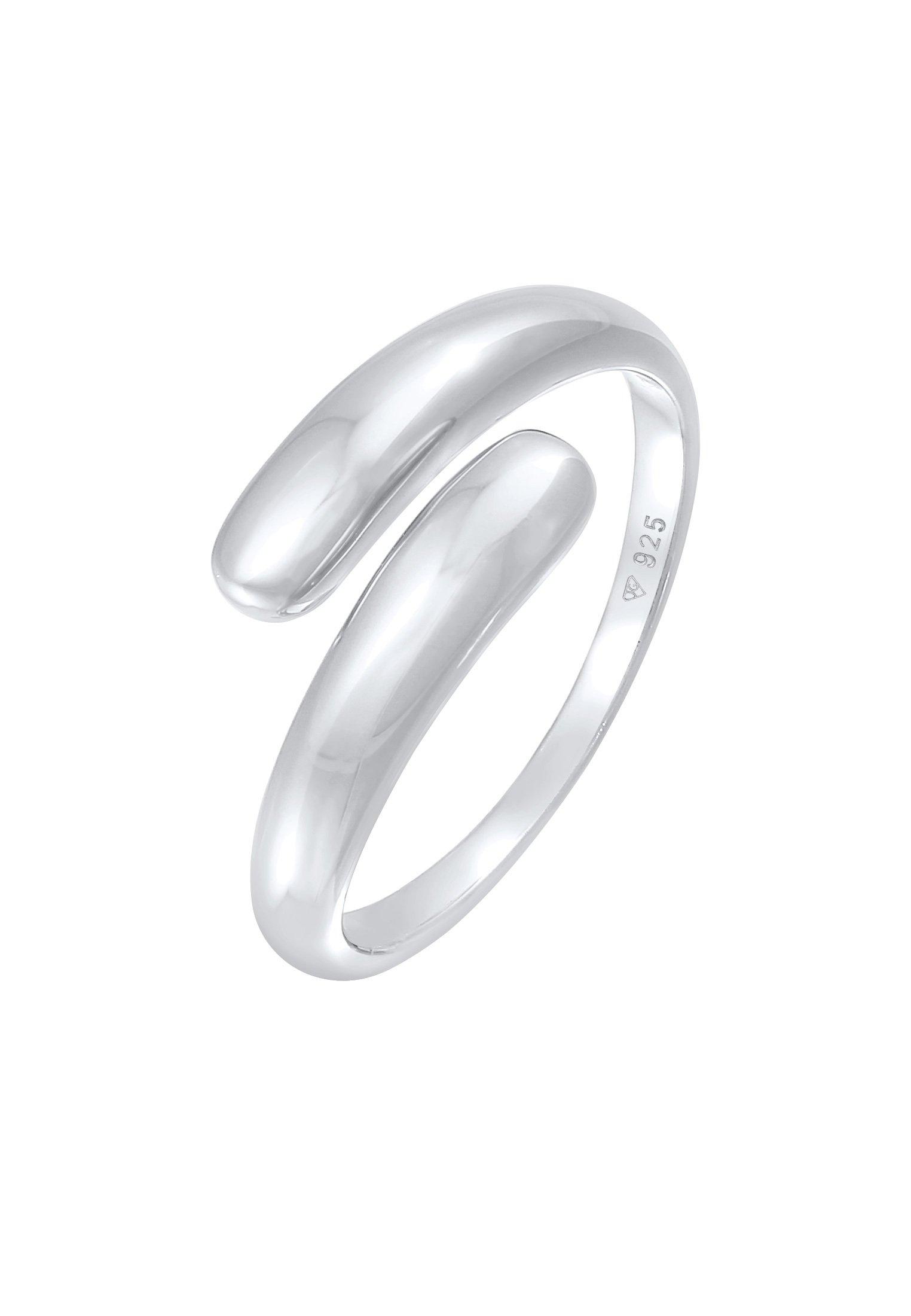 Ring Wickelring Zart Basic Damen Silber 52mm von Elli