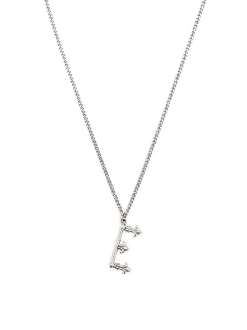 Emanuele Bicocchi Alphabet Pendant E sterling silver necklace von Emanuele Bicocchi
