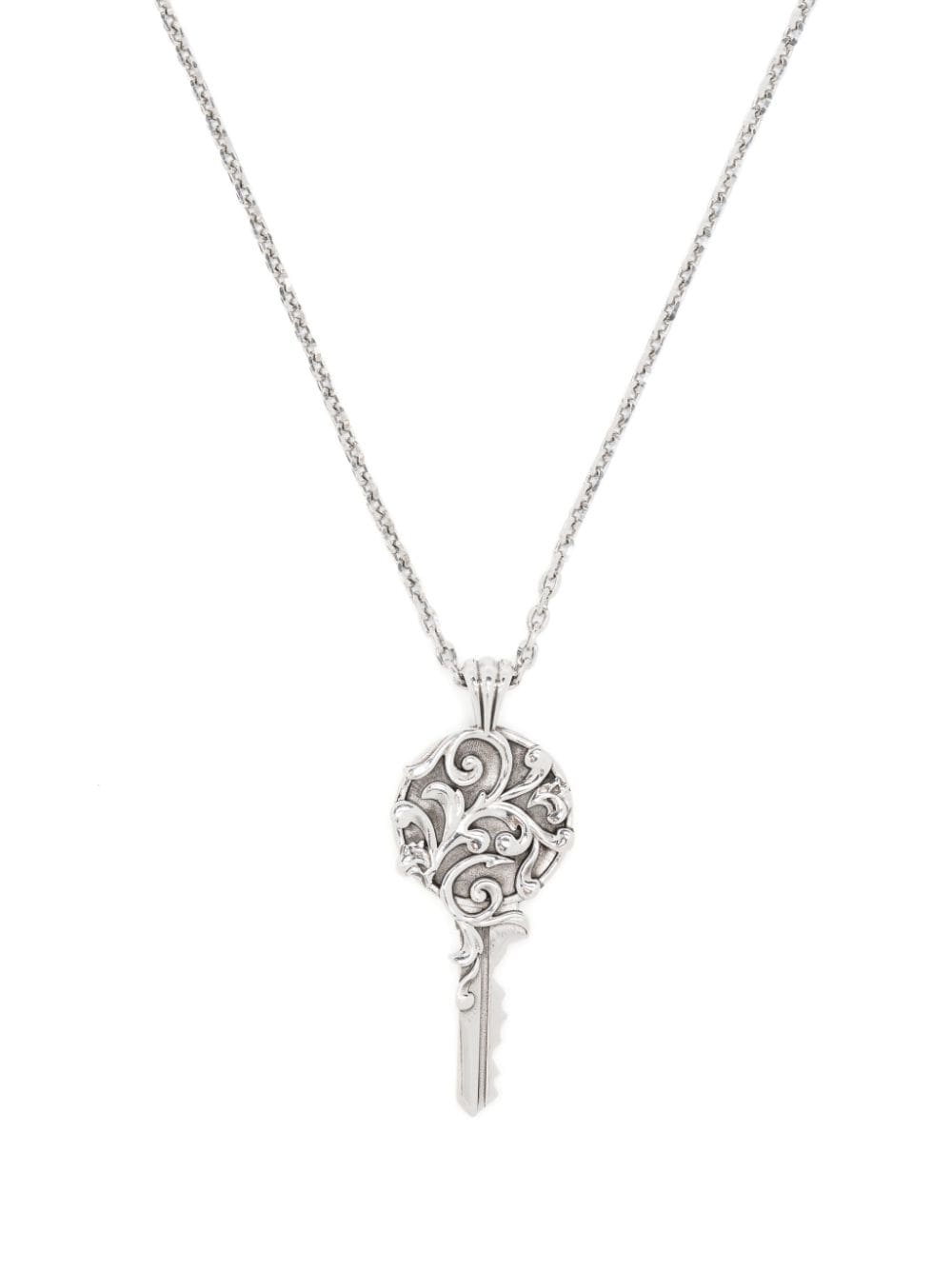 Emanuele Bicocchi Arabesque Key-pendant necklace - Silver von Emanuele Bicocchi