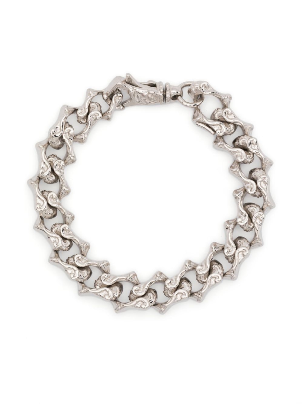 Emanuele Bicocchi Arabesque Sharp-link bracelet - Silver