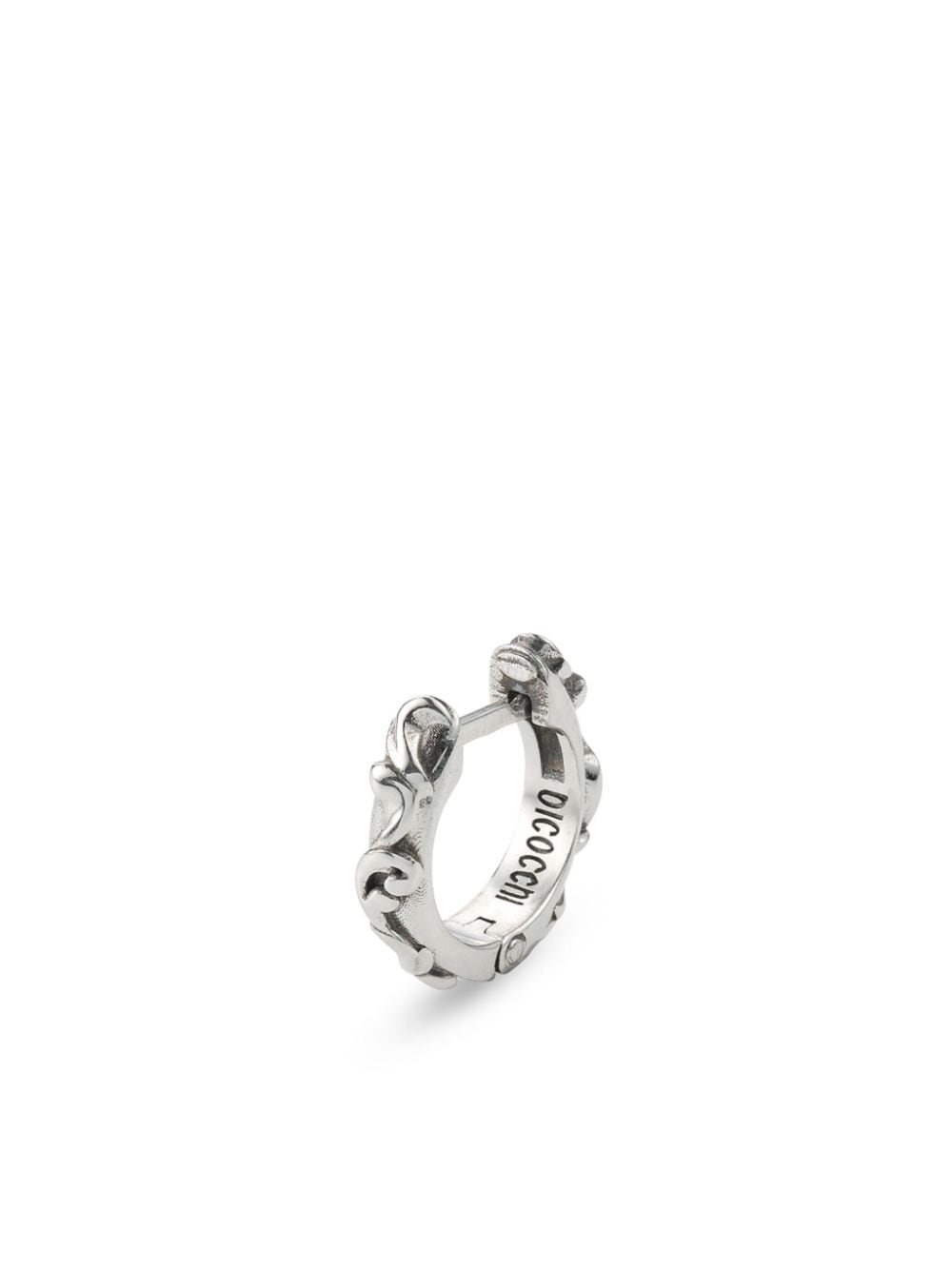 Emanuele Bicocchi Arabesque silver hoop earrings von Emanuele Bicocchi