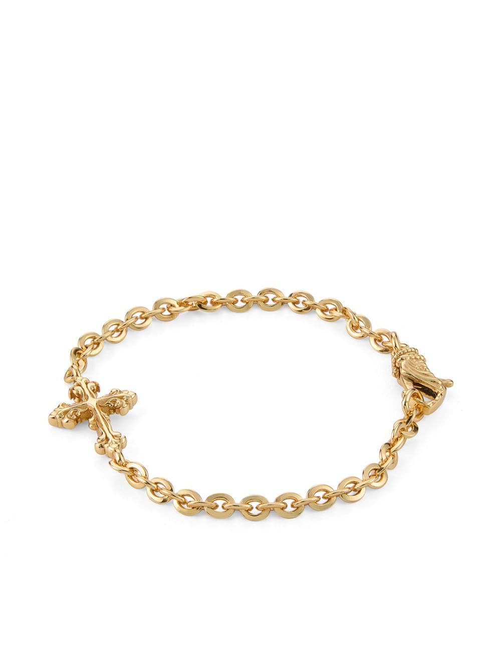 Emanuele Bicocchi Avelli cross bracelet - Gold von Emanuele Bicocchi