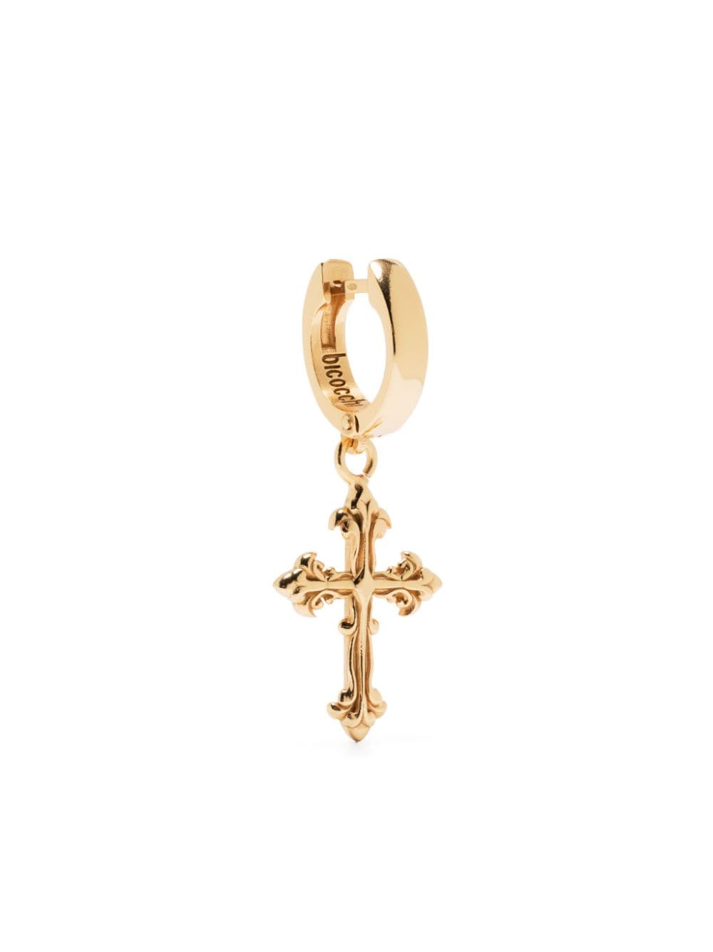 Emanuele Bicocchi Avelli cross-pendant earring - Gold von Emanuele Bicocchi