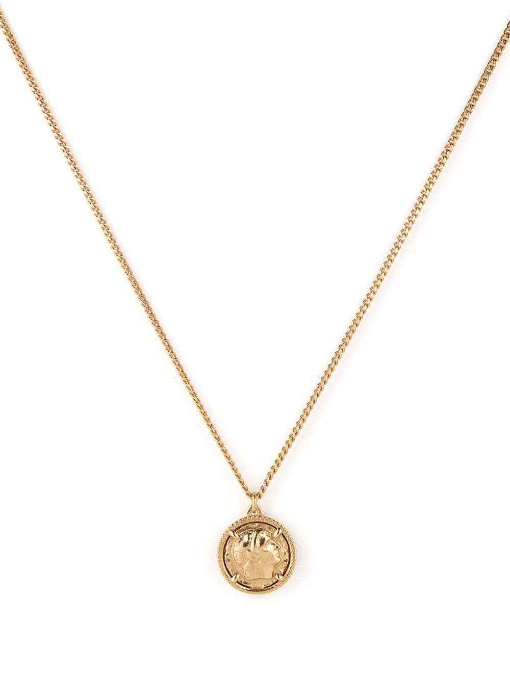 Emanuele Bicocchi Caesar coin-pendant necklace - Gold von Emanuele Bicocchi