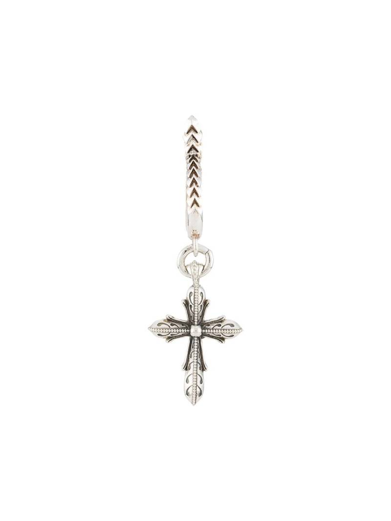 Emanuele Bicocchi Cross earring - Silver von Emanuele Bicocchi