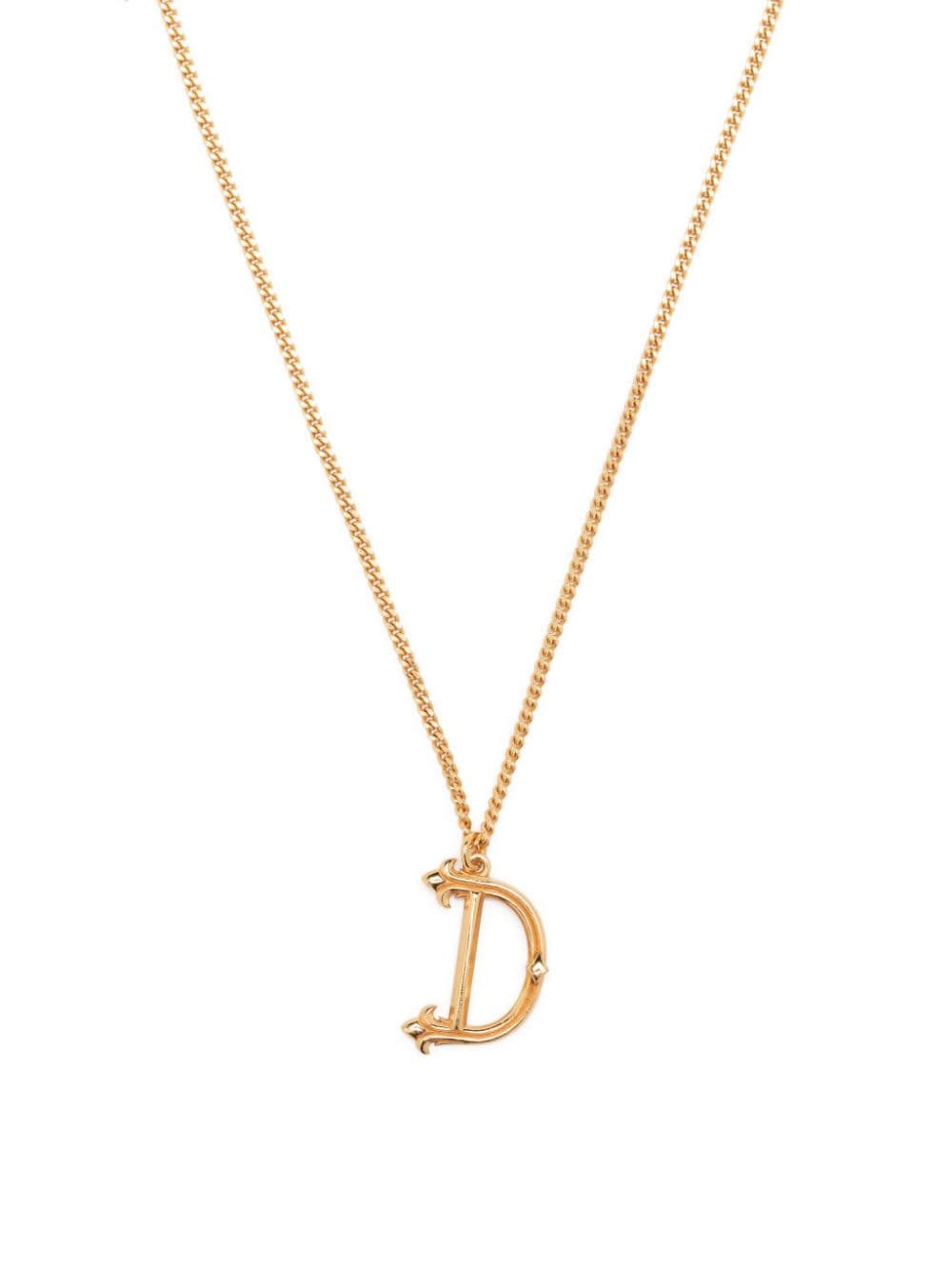 Emanuele Bicocchi D alphabet-pendant necklace - Gold von Emanuele Bicocchi