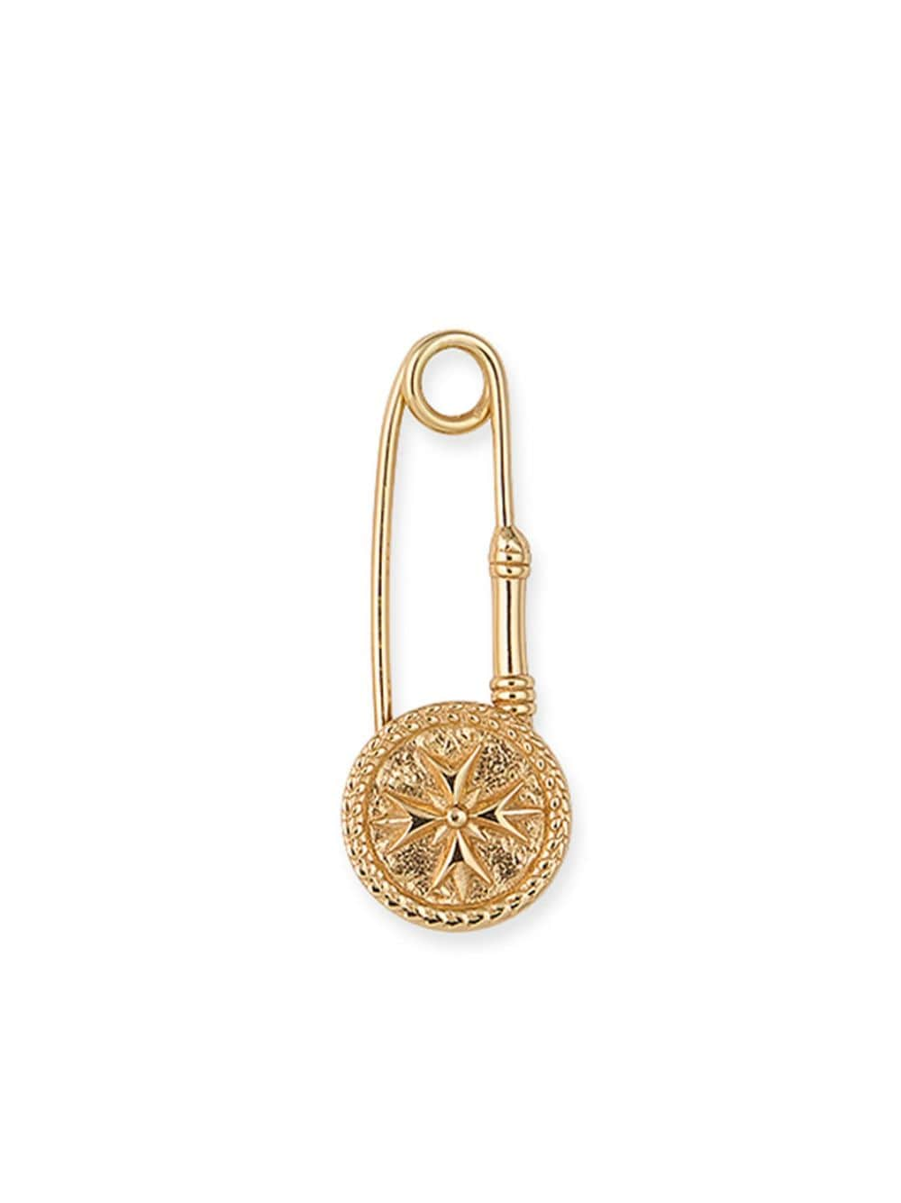 Emanuele Bicocchi EB Crest Pin single earring - Gold von Emanuele Bicocchi