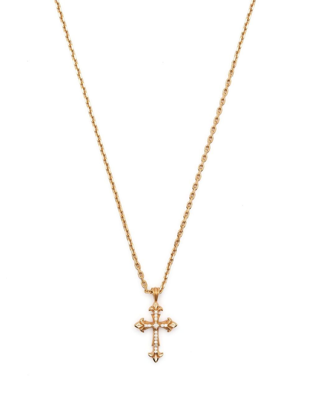 Emanuele Bicocchi Fleury cross-pendant necklace - Gold von Emanuele Bicocchi