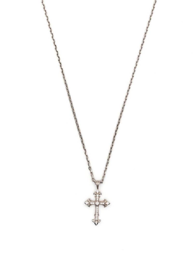 Emanuele Bicocchi Fleury cross-pendant necklace - Silver von Emanuele Bicocchi