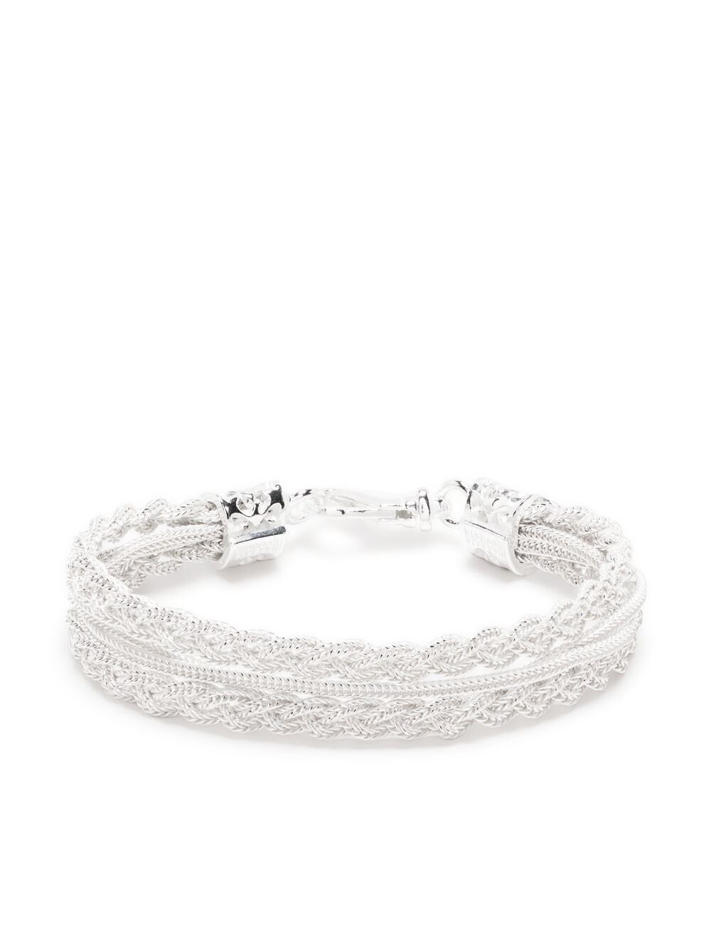 Emanuele Bicocchi Ice braided bracelet - White von Emanuele Bicocchi