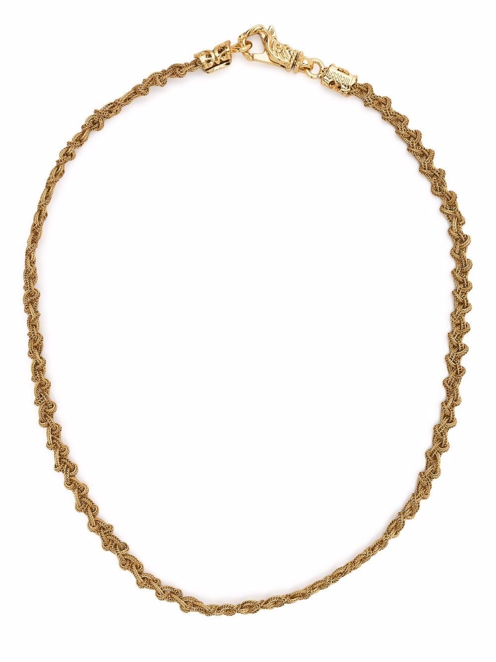Emanuele Bicocchi Knot Braid necklace - Gold von Emanuele Bicocchi