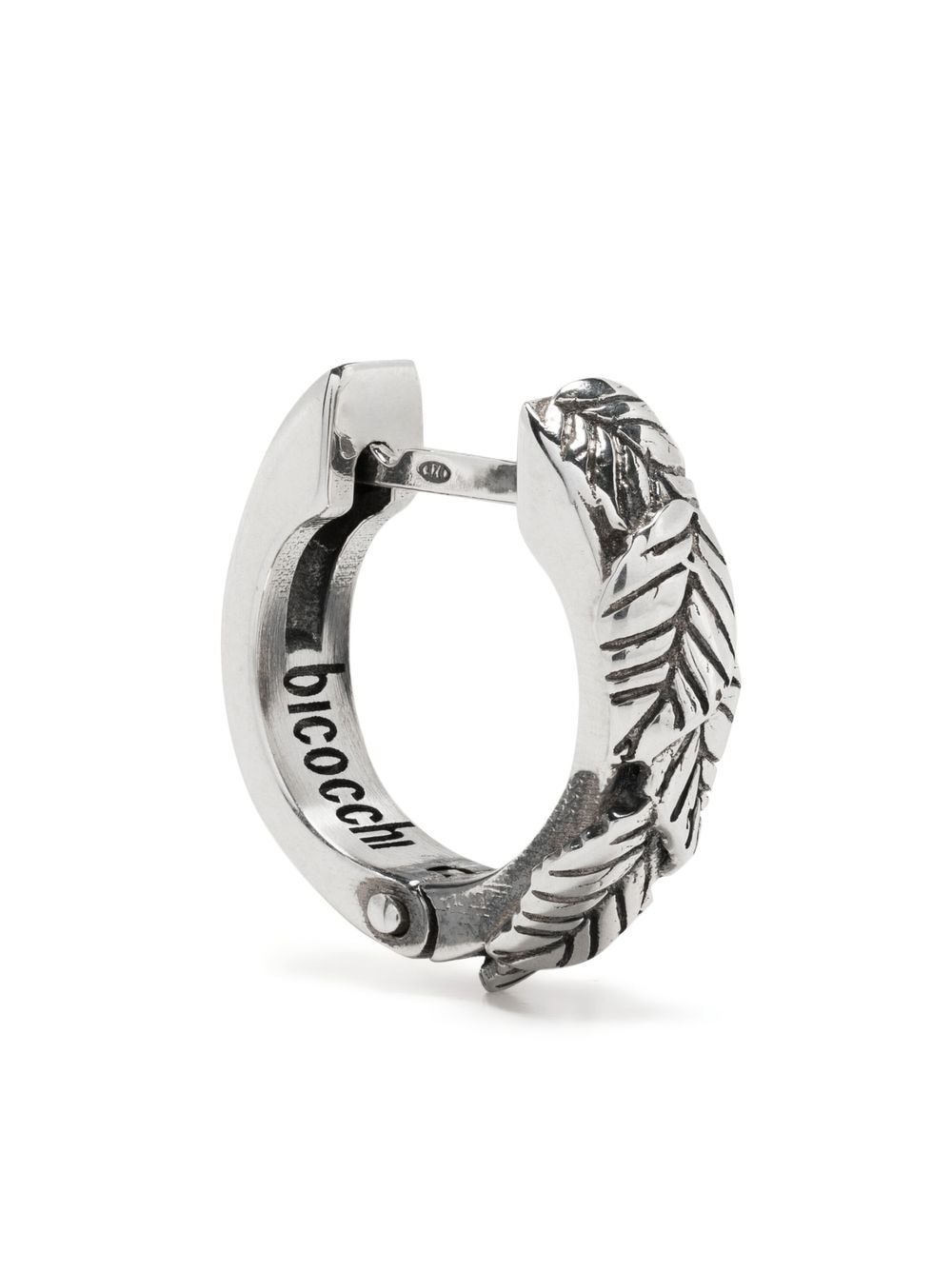 Emanuele Bicocchi Leaves huggie hoop earring - Silver von Emanuele Bicocchi