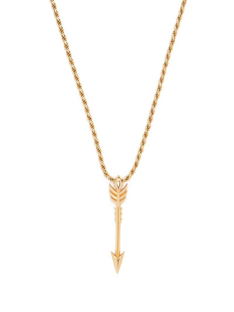 Emanuele Bicocchi arrow pendant necklace - Gold von Emanuele Bicocchi