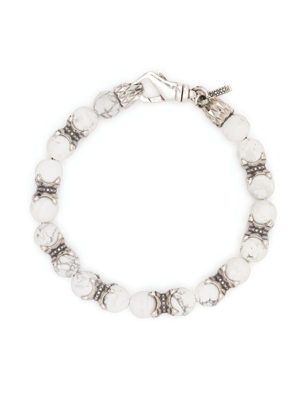 Emanuele Bicocchi beaded chain bracelet - White von Emanuele Bicocchi
